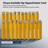 20 pc 3/8" Carbide Tip Tipped Cutter Tool,Metal Lathe Cutting