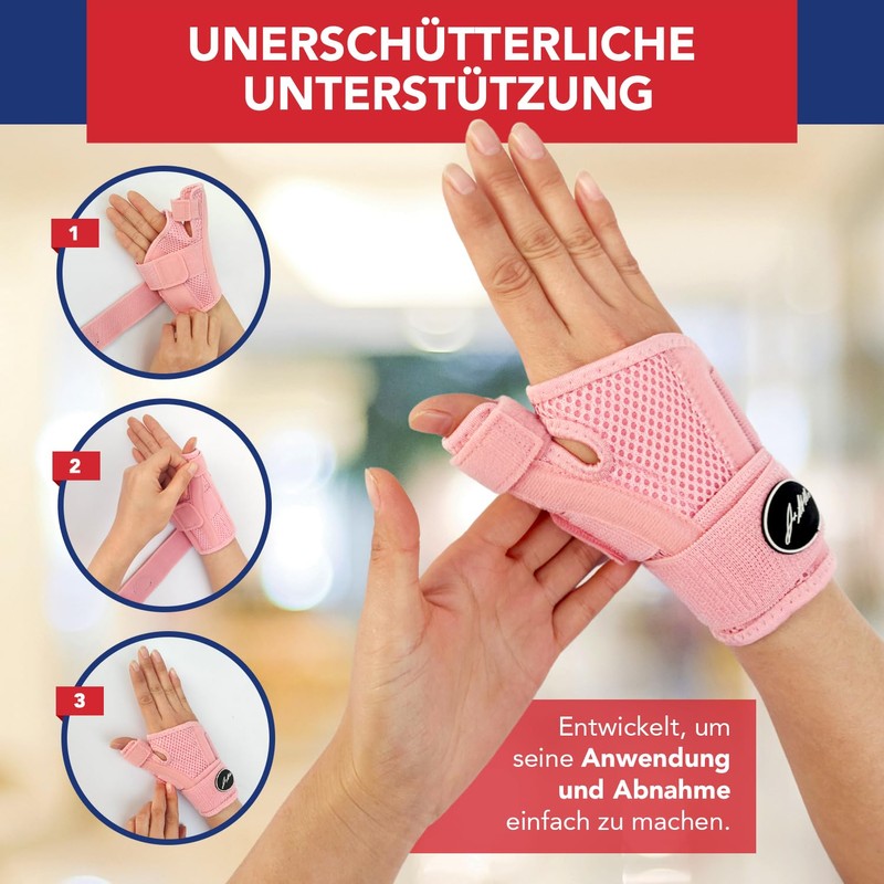 Dr. Arthritis Doctors Designed Wrist Bandage, Thumb Brace Left/Right, Wrist