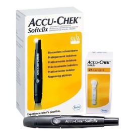 Dispositivo Punción Disparador Accucheck Softclix 25lancetas Color Blanco