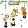 ZaaYee Solar Hanging Dog Statue, Golden Retriever