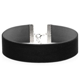 Chennie Punk Black Velvet Choker Necklaces Adjustable Soft Choker Necklace Fashion Simplicity Chain Jewelry for Women