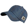 One Limitation CP416 Denim Patch, Simple, Cap, Brim, Casual, Men's,