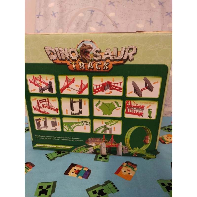 bowa Dinosaur Track Roller Coaster Playset For Kids