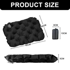 JDBlissful Inflatable Seat Cushion Camping, Waterproof Air Cushion Seat Cushion, Inflatable Cushion Outdoor, Ultralight Travel Cushion for Beach, Backpacking, Hiking, Camping, Fishing, Boating