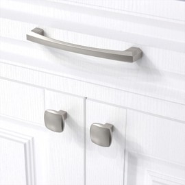 KNOKLOCK 10 Pack 5 Inch(128mm) Kitchen Cabinet Handles Brushed Satin Nickel Cabinet Pulls Kitchen Cabinet Hardware Drawer Pulls for Dresser Cupboard Wardrobe