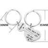 shilipu 1 Pair Key Heart Keyring You Hold the Key