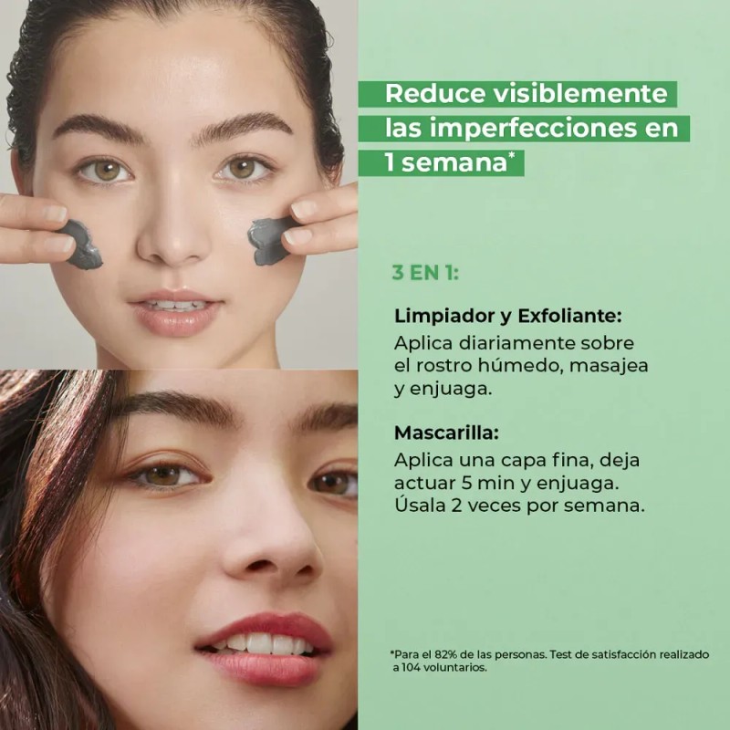 Pure Menthe Yves Rocher Limpiador 3 En 1 Con Carbón