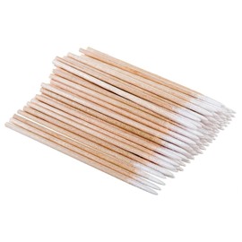 400Pcs Cotton Swabs, Cotton Buds Pointed Tip for Makeup, Tattoo and Cleaning, 7.5 cm Long Cotton Buds with Wood Sticks for Ear, Nail Polish, Jewelry, Detail Craft Cleaning