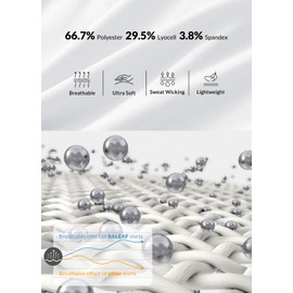 BALEAF Women's Workout Tops Short Sleeve Loose Fit Quick Dry Gym Athletic Yoga Running T-Shirts Side Slits White L