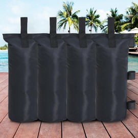Gazebo Weights Set of 4, 800D Oxford Thick Sandbag Weighting, Sandbags Gazebo, Canopy, Tent, Sandbag, Gazebo, Weight Bag, Black