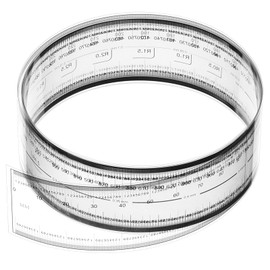 PATIKIL Film Flexible Ruler 120cm 0.1mm Scale with R Angle and Width Lines Clear PET Plastic Soft Folding Straight Ruler for Factory, Transparent, 1 Pcs