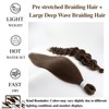 Ash Brown Braiding Hair Pre stretched Synthetic Boho Hair for