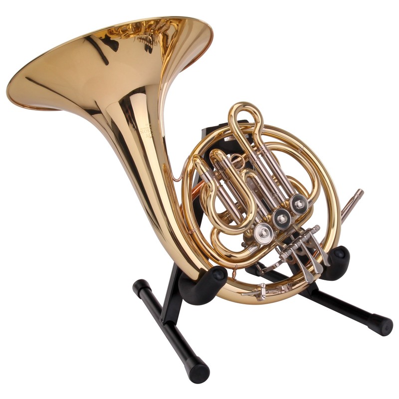 Classic Cantabile FHS-2013 Folding Padded French Horn Stand Black
