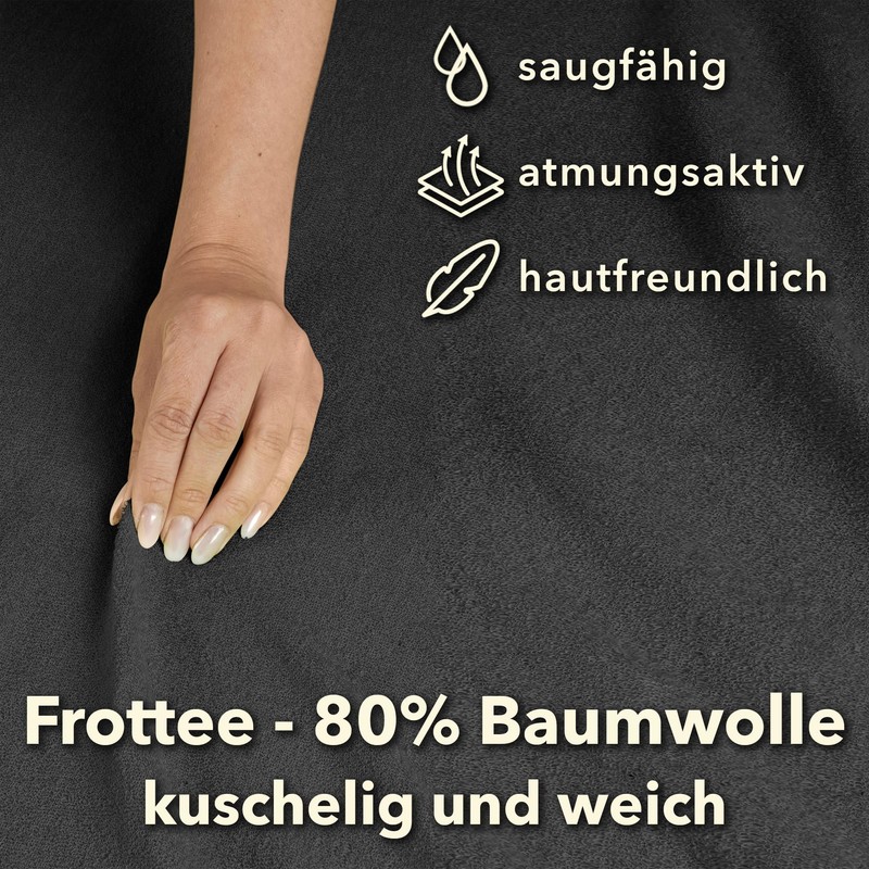 STUDIO Basic Terry Fitted Sheet 100 x 200 cm -