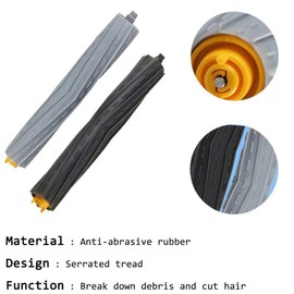 (11-pack) For iRobot Roomba 800 900 Series 805 860 870 880 890 960 980 985 vacuum cleaners Replacement parts: 1 pair of main brushes + 3 side brushes + 3 filters