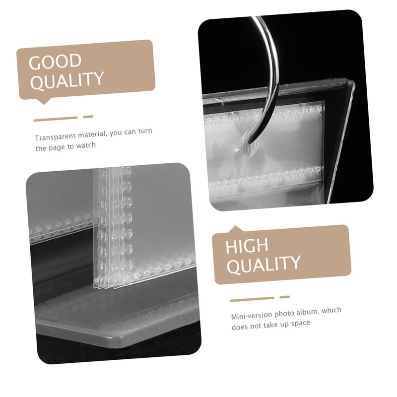 STOBOK Acrylic Picture Album Mini Photo Album Vertical Display Stand