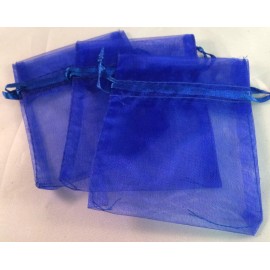 Ellasown Set of 20 Lavender Sachets made with Royal Blue Organza Bags