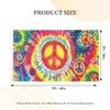 Peace Sign Flag 3x5 Ft for Outdoor, Rainbow Hippie Flags