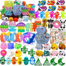 Mctuoba 110 PCS Premium Party Favors for Kids 4-12,Fidget Toys Bulk,Treasure Box Toys for Classroom Prizes,Pinata Filler,Goodie Bag Stuffers,Treasure Chest Carnival Prizes