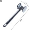 Silver Aluminum Alloy Meat Tenderizer Hammer Double Sided Tender Meat