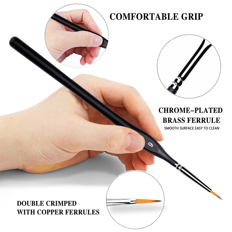 Art Paint Brush Set, Different Sizes for Artists, Adults &