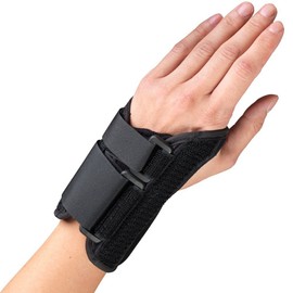 OTC Wrist Splint, Petite or Youth Size Support Brace, X-Small, 6 Inch (Left Hand)