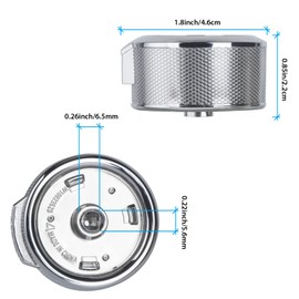 Upgrade W10823529 W11156487 Gas Stove Knobs Replacements, Compatible with White Whirlpool KitchenAid Gas Stove Range Oven Knobs,Replacement Part for AP6285576 (1 Pack)