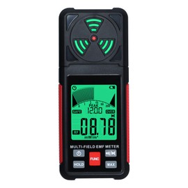 3-in-1 EMF ELF RF Meter, AC Electric Magnetic Radiation Field Detector Portable EMF Meter RF Detector for EF/RF/MF/WiFi Signal/Microwave, Emf Radiation Meter Suitable for Home, Office, Ghost Hunting