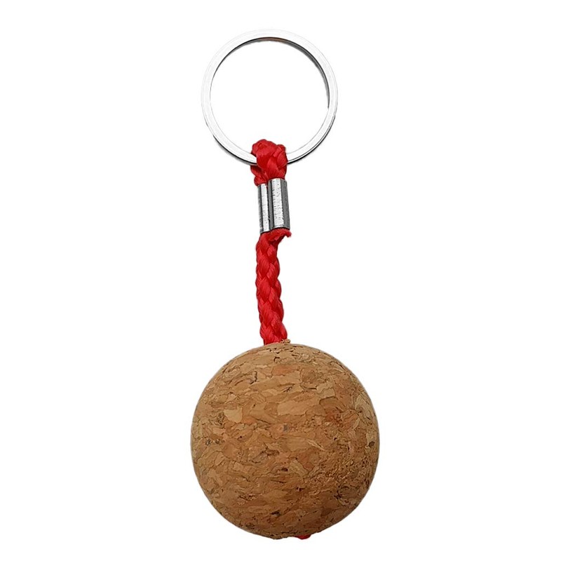 Seafard Floating Cork Keyring 35mm Wooden Ball - Buoyant Key