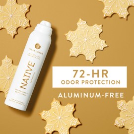 Native Deodorant Spray, Holiday Edition, Sugar Cookie Scent, Contains Naturally Derived Ingredients, 72 Hour Odor Control | Deodorant for Women and Men, Aluminum Free with Baking Soda