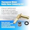 BINB ROAD LR049990 Thermostat Water Outlet Hose Connector Kit Compatible