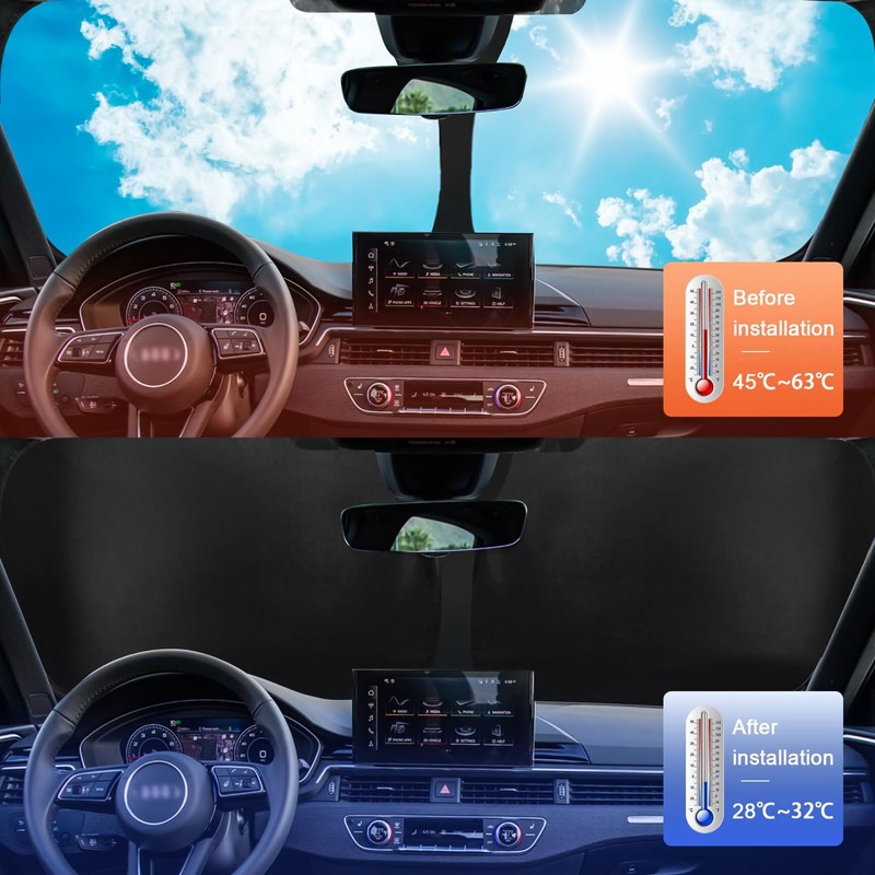 Car Sun Shade Compatible with Dacia Jogger 2021-2025 - Sun