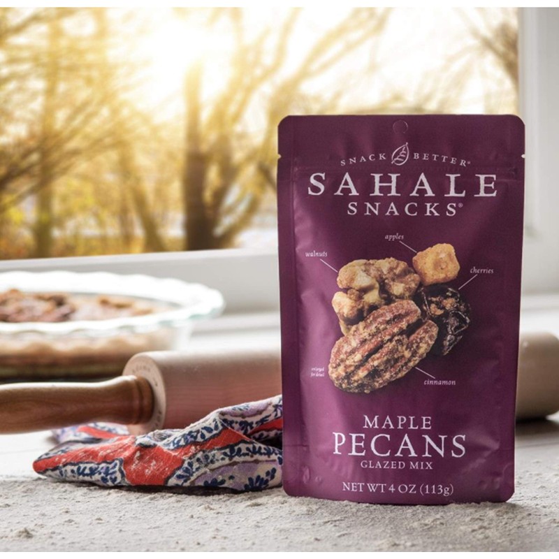 Sahale Snacks Maple Pecans Glazed Mix, 4 oz Pouches (6