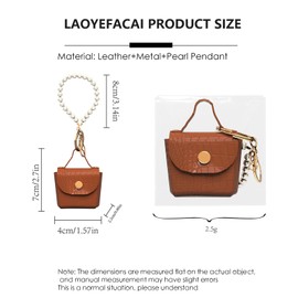 LAOYEFACAI Mini Bag Charms Cute Leather Key Ring Handbag Charm Perfect for Women Decoration and Storage Small Items, LS, Unit size