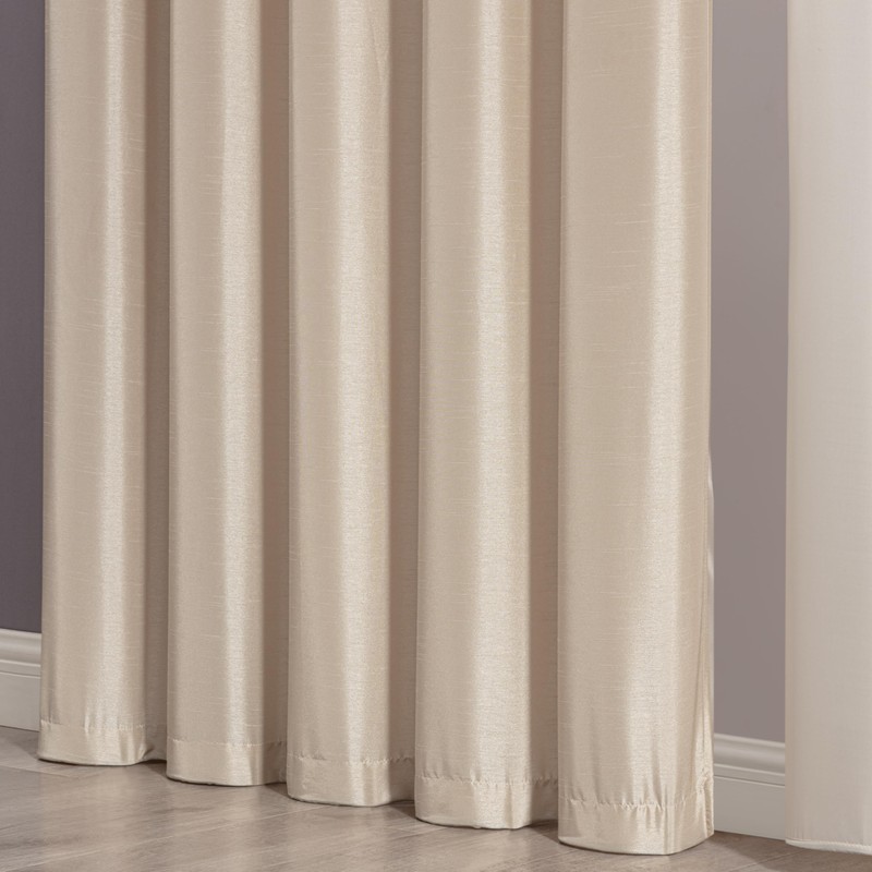 Chezmoi Collection Royale 4-Piece Jacquard Floral Window Curtain/Drape Set with