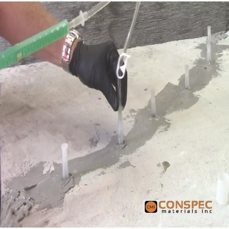 CONSPEC Epoxy Crack injection Surface Ports Concrete Crack Repair 10