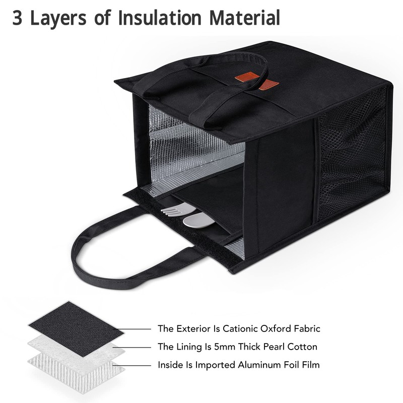 Waterproof Lunch Insulation Bag Portable Thickened Aluminum Film Bento Bag