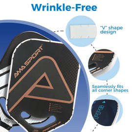 LITIAN Pickleball Paddle Edge Guard Tape – Wrinkle-Free, Perfect Curved Fit for 16mm Edge-Guarded & 20mm Edgeless Paddles – 5-Pack Protection Tape (Mixed Color)