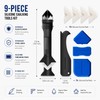 9-Piece Caulking Tool Kit for Seam Repair – Silicone Scrapers