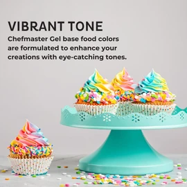 Chefmaster Georgia Peach Gel Food Coloring | Vibrant Color | Professional-Grade Dye for Icing, Frosting, Fondant | Baking & Decorating | Fade-Resistant | Easy-to-Use | Made in USA | 1 oz