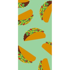 CafePress Taco Pattern 30"x60" Absorbent, Soft Beach Towel