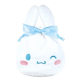 Tees Factory Sanrio SR-5530266CR Mimimusubi Drawstring Bag, Cinnamoroll