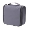 Muji 02868772 Polyester Hanging Toiletry Case (New), Gray, Approx. 6.3