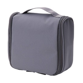 Muji 02868772 Polyester Hanging Toiletry Case (New), Gray, Approx. 6.3 x 7.5 x 2.4 inches (16 x 19 x 6 cm)