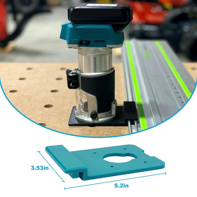 Aulpq Guide Rail Adapter for Makita Router XTR01Z,RT0700C&RT0701C, Track Saw