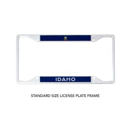 Desert Cactus State of Idaho Flag License Plate Frame for Front or Back of Car Vehicle Truck