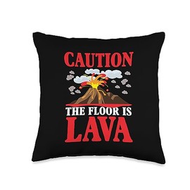 Special Event The Floor Is Lava Tees Caution The Floor is Lava Quote for Boys Or Girls Parkour Throw Pillow, 16x16, Multicolor