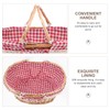TOPBATHY Basket Baskets Wicker Baskets Woven Picnic Basket Decorative Basket