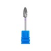 Varna Metallic Nail Bit Soak-Off No 02 Silver Tungsten Type B, 1 Piece / 바르나 메탈릭 네일비트 쏙오프 No 02 실버 텅스텐 B형, 1개