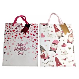 Creative Home & Kitchen 13" Large Be My Valentine & Heart Happy's Valentines Day Gift Bags